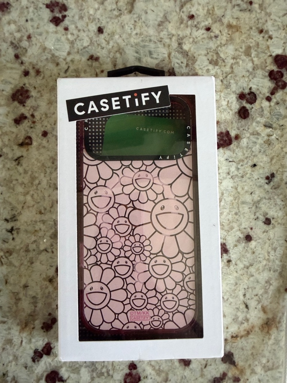 Casetify Pink Floral Smiley Phone Case Pro Max - Picture 2 of 2